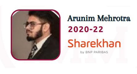 Arunim Mehrotra - Sharekhan
